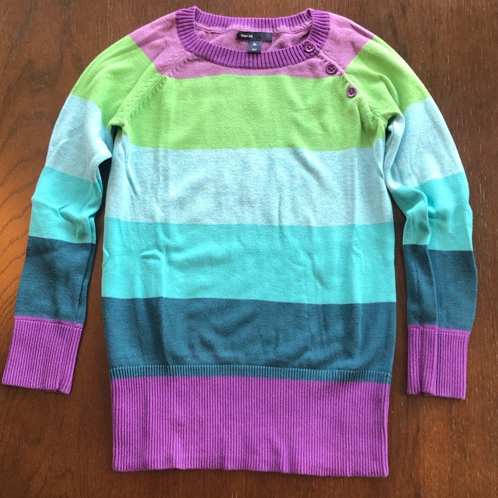 GapKids stripe color block sweater